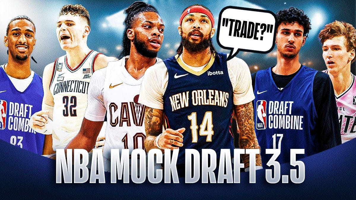 NBA Mock Draft 3.5 with Brandon Ingram and Darius Garland saying "Trade?"